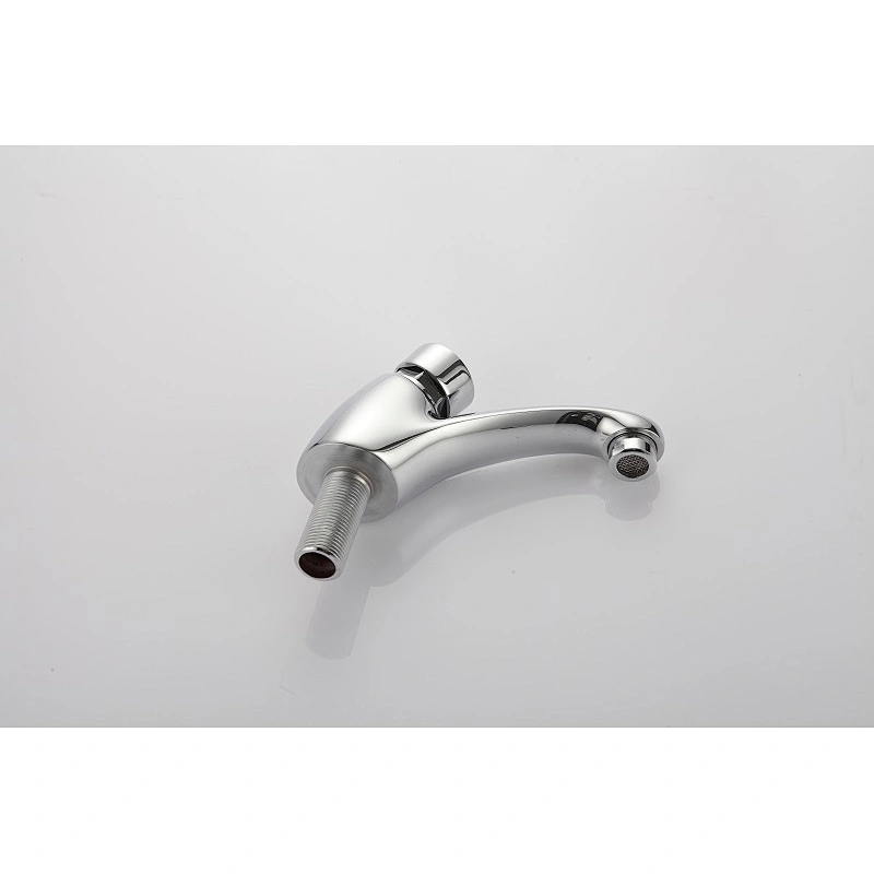 brass push button auto stop time self closing delay faucet
