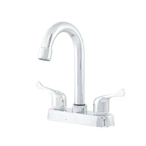 Dual Handle two holes 4 inch brass Bathroom High Quality Lavatory Faucets