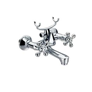 brass Dual Handle Double handle in-wall bath Mixer Brass or zinc faucets bathroom faucets