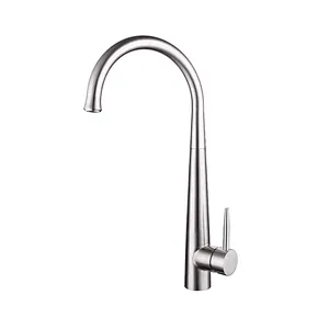Sink Kitchen Faucet Single Hole Deck Mounted Stainless Steel