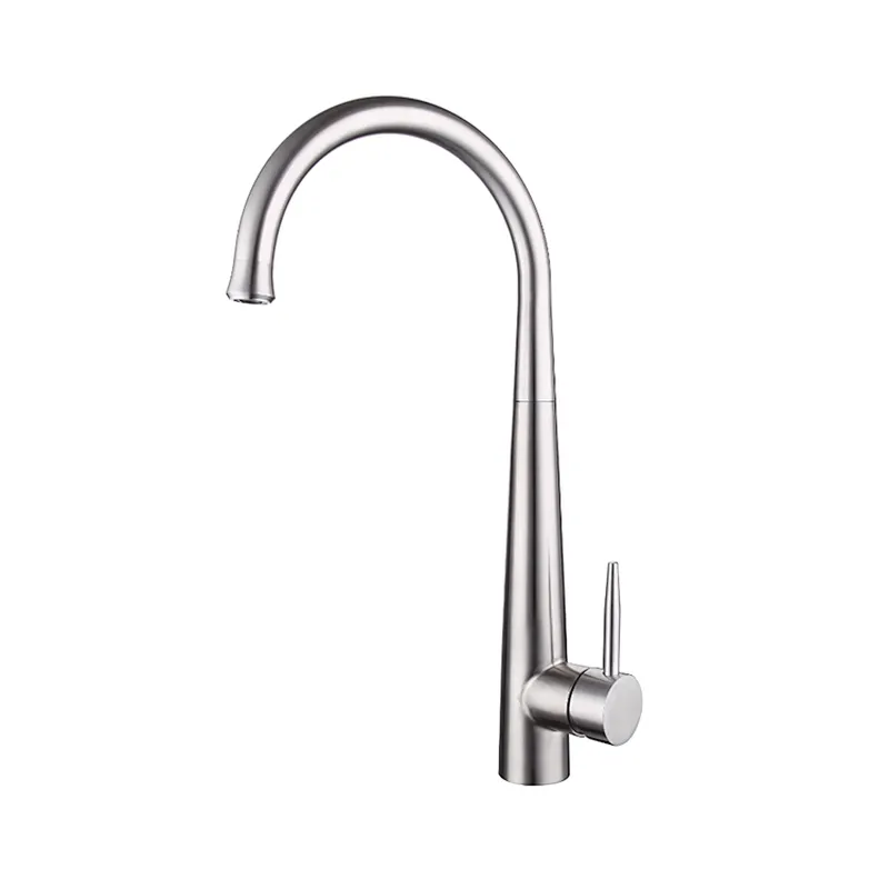 Sink Kitchen Faucet Single Hole Deck Mounted Stainless Steel