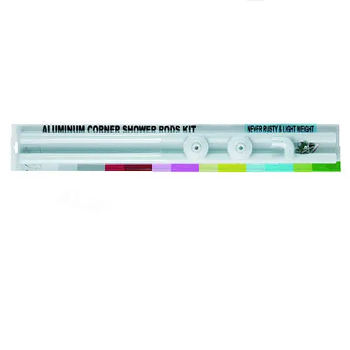 Aluminium PVC COated 80cm*2 80cm*3 Shower Curtain Rod