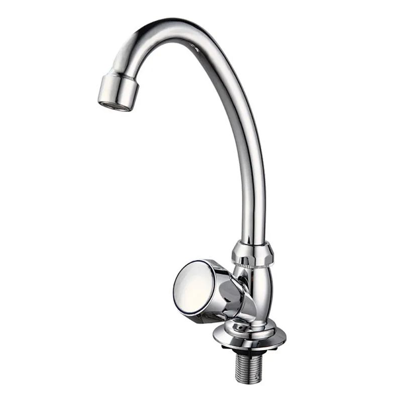Plastic chrome kitchen faucets single handle cold water taps