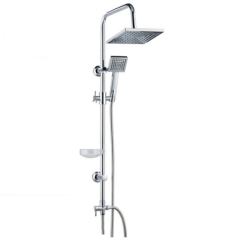 Stainless Steel Thin Chromed Square Wall Mounted Rainfall Bathroom Showe