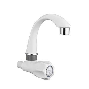 PLASTIC SINGLE COLD WATER WALL MOUNTED TAP