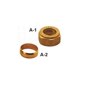 BSP BRASS COMPRESSION ADAPTTOR WITH BRASS RING
