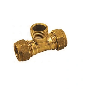 BSP BRASS COMPRESSION ADAPTTOR WITH BRASS RING