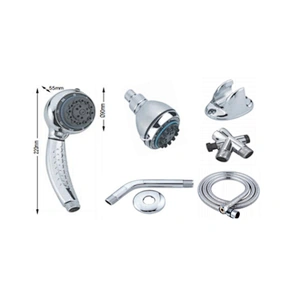 bath 3pcs stainless steel hose wall bracket hand shower set