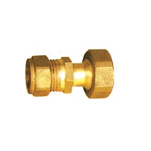BSP BRASS COMPRESSION ADAPTTOR WITH BRASS RING