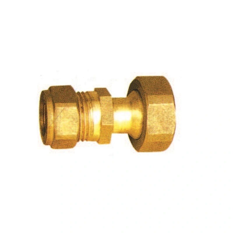 BSP BRASS COMPRESSION ADAPTTOR WITH BRASS RING