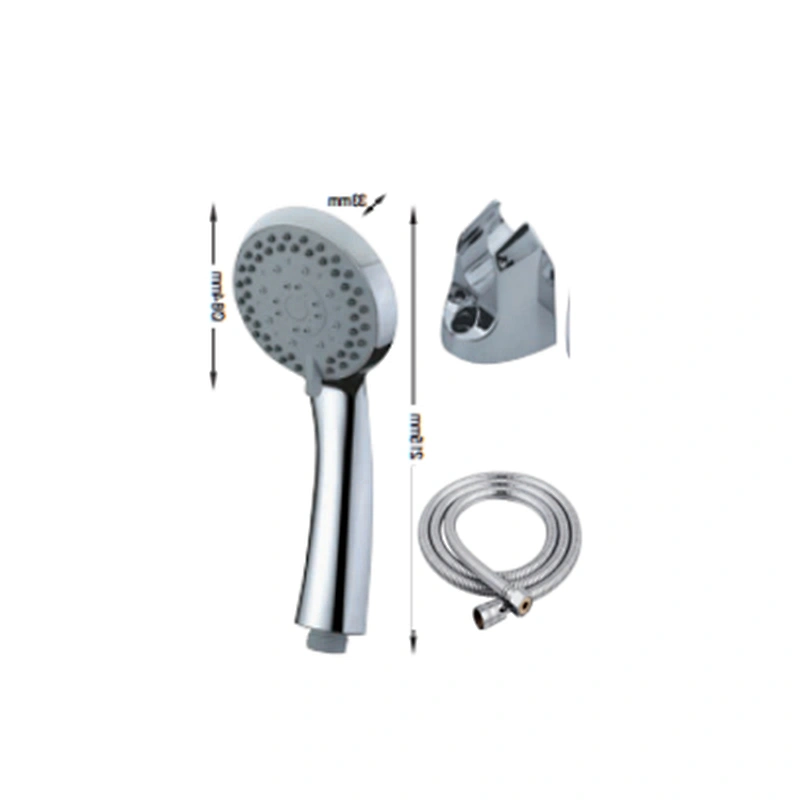 bath 3pcs stainless steel hose wall bracket hand shower set