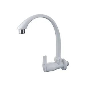 PLASTIC SINGLE COLD WATER WALL MOUNTED TAP