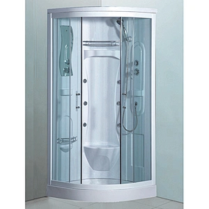 Shower Room Rectangle Shower Enclosures Tempered Glass Simple Shower Cabin