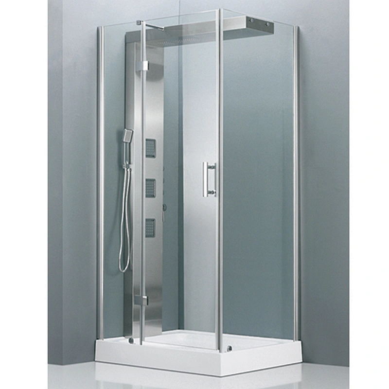 Shower Room Rectangle Shower Enclosures Tempered Glass Simple Shower Cabin