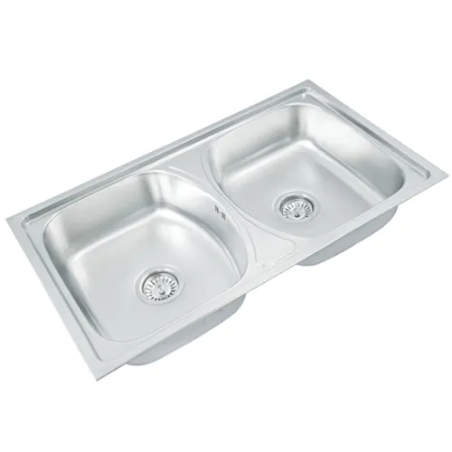 Good Supplying above counter double Bowl Kitchen Sink Stainless Steel Sink