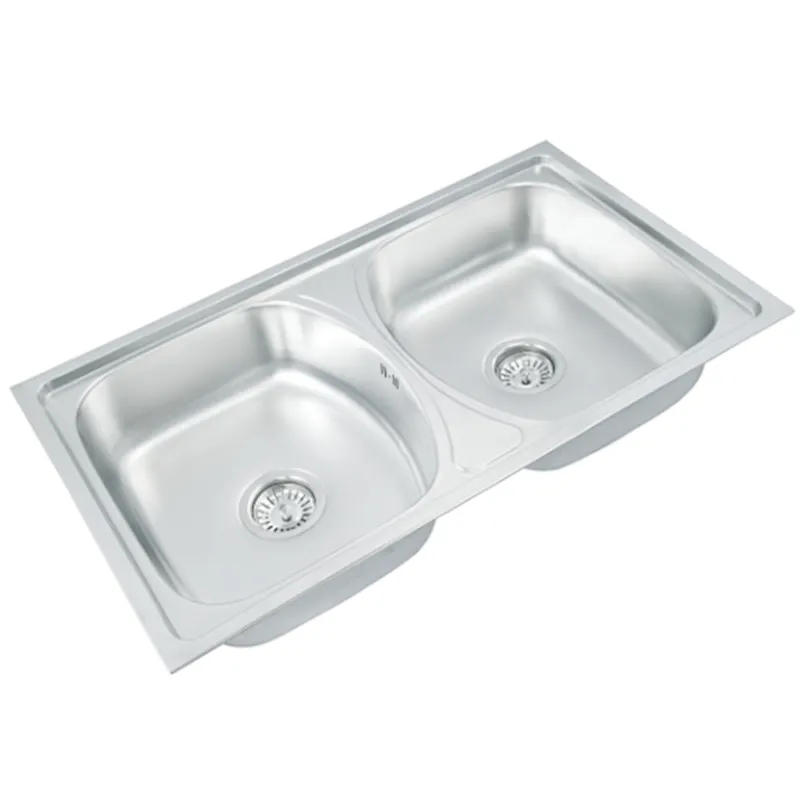 Good Supplying above counter double Bowl Kitchen Sink Stainless Steel Sink