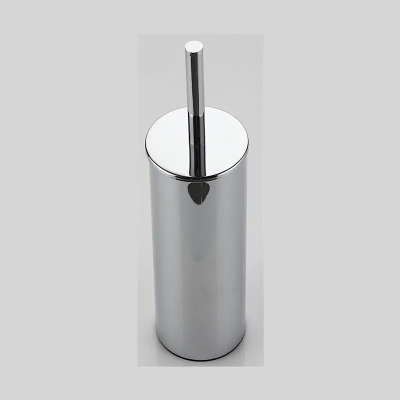 stainless steel black wall mounted metal toilet brush holder set