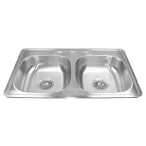 Good Supplying above counter double Bowl Kitchen Sink Stainless Steel Sink