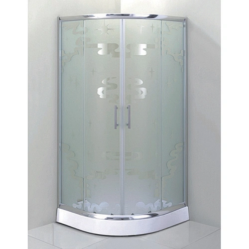 Shower Room Rectangle Shower Enclosures Tempered Glass Simple Shower Cabin