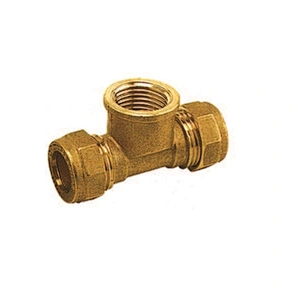 BSP BRASS COMPRESSION ADAPTTOR WITH BRASS RING