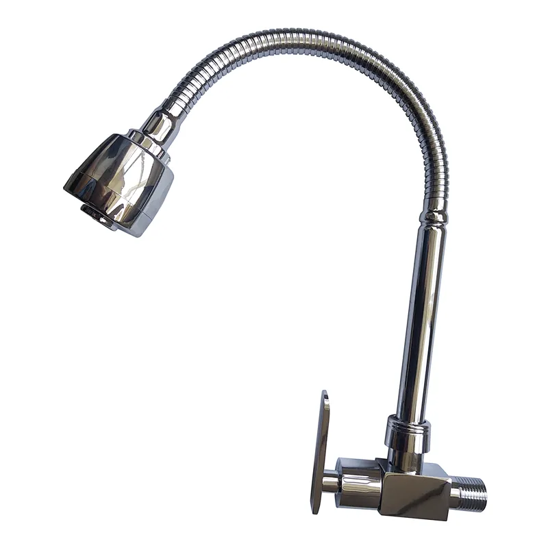 ZINC SINGLE COLD WATER WALL MOUNTED KITCHEN FAUCET