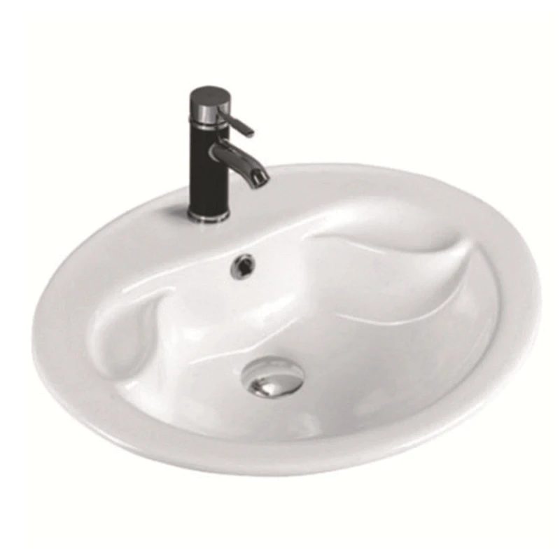 Model Single wash basin with drainer faucet