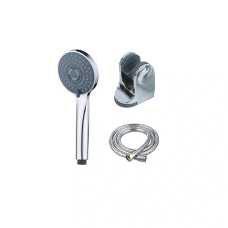 bath 3pcs stainless steel hose wall bracket hand shower set
