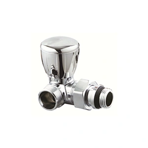 DOUBLE ANGLED MANUAL RADIATOR VALVE & LOCKSHIELD VALVES