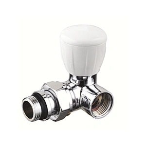 DOUBLE ANGLED MANUAL RADIATOR VALVE & LOCKSHIELD VALVES