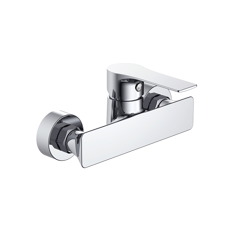 single handle wall mounted brozed shower mixer faucet
