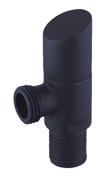 brass angle valve black
