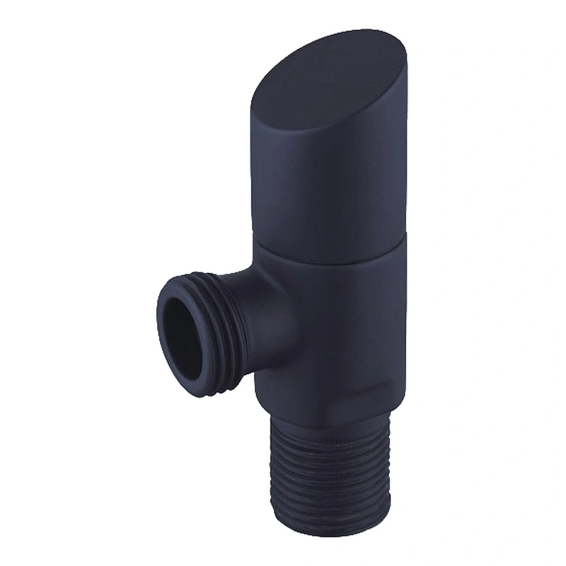 brass angle valve black