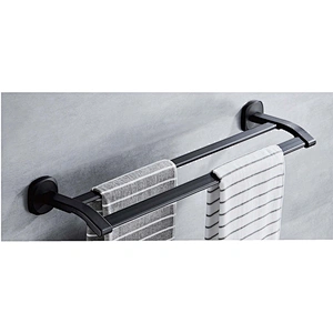 AL BLACK  BATHROOM ACCESSORY TOWEL BAR