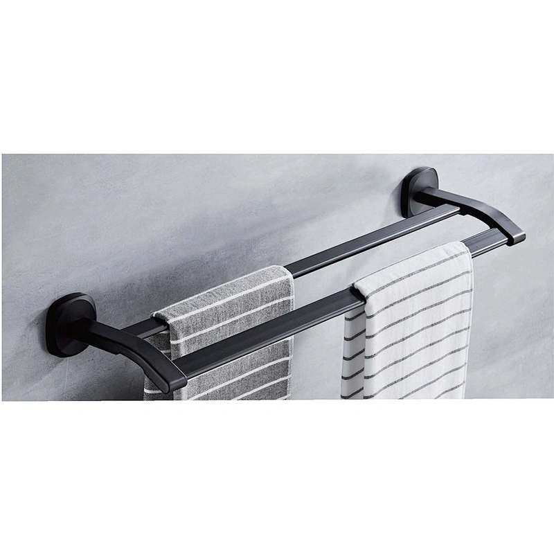 AL BLACK  BATHROOM ACCESSORY TOWEL BAR