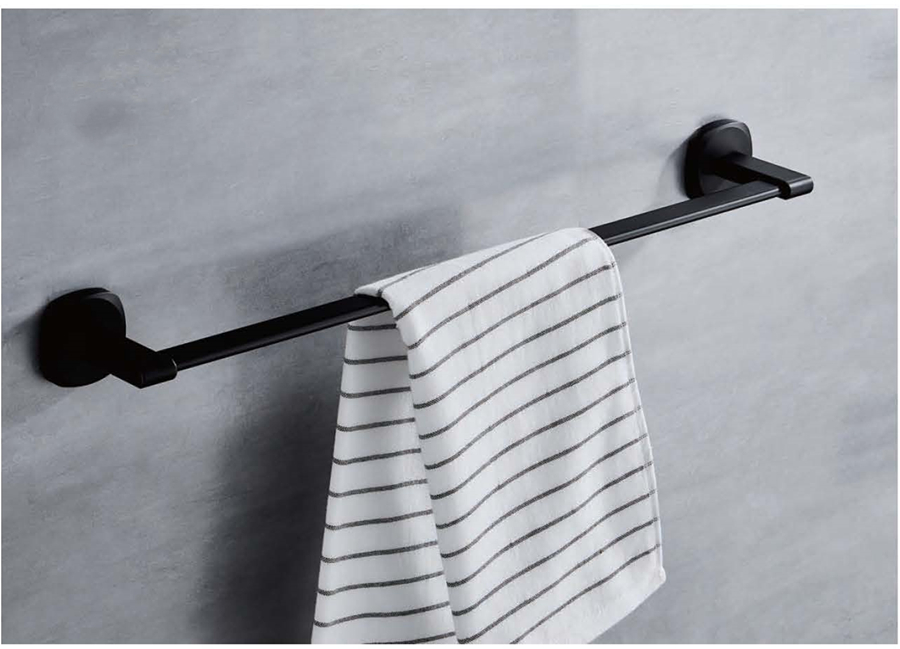 AL BLACK  BATHROOM ACCESSORY TOWEL BAR