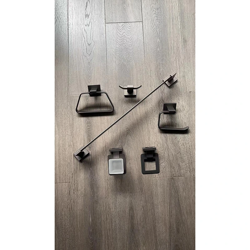 AL  BATHROOM ACCESSORY TOWEL BAR  PAPER HOLDER AND HOCK