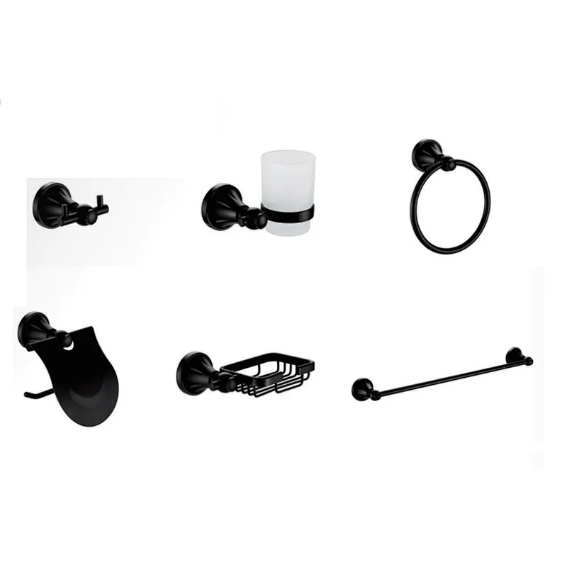 AL  BATHROOM ACCESSORY TOWEL BAR  PAPER HOLDER AND HOCK