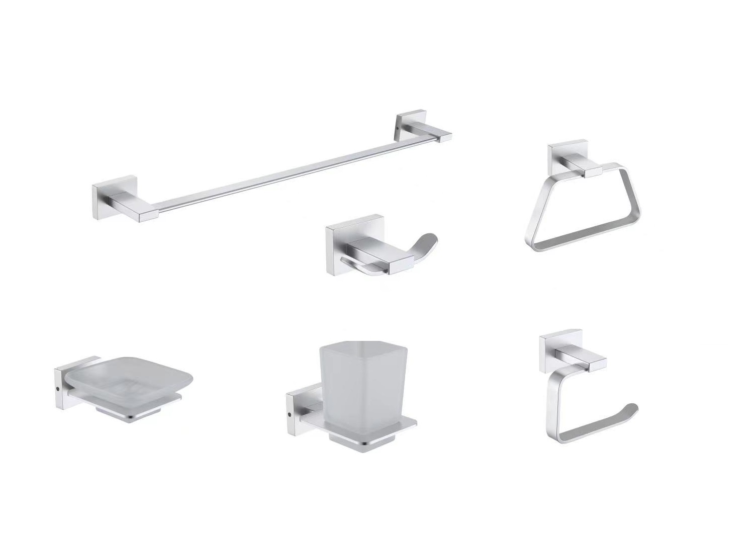 AL  BATHROOM ACCESSORY TOWEL BAR  PAPER HOLDER AND HOCK