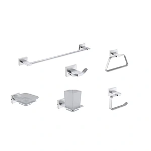 AL  BATHROOM ACCESSORY TOWEL BAR  PAPER HOLDER AND HOCK