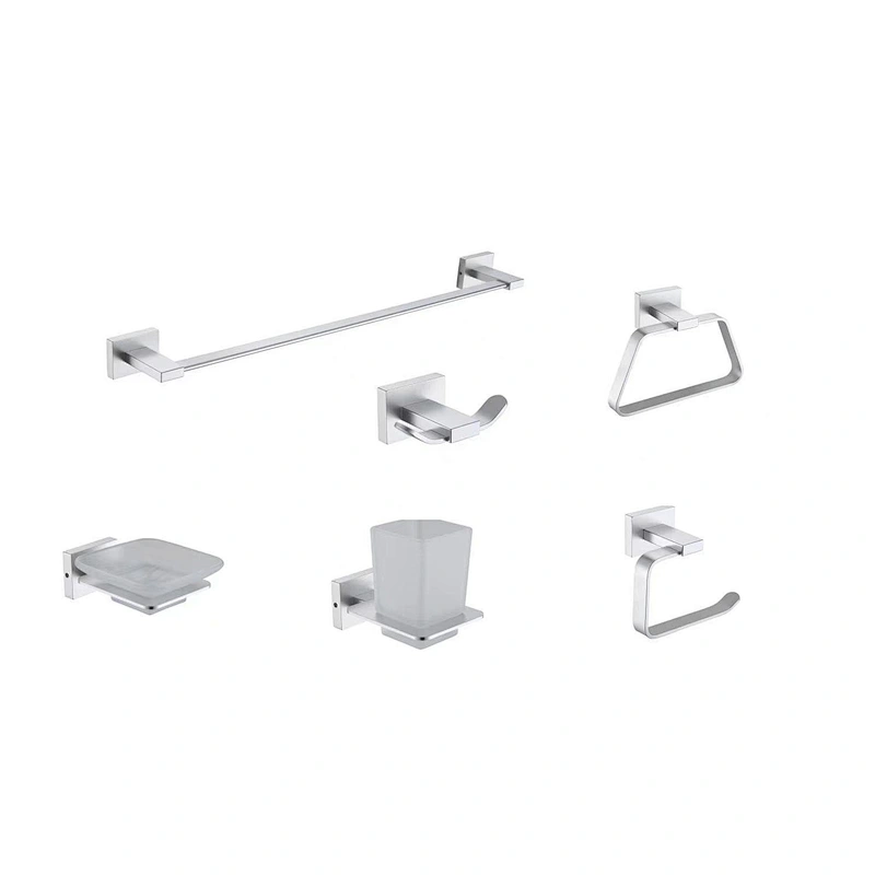 AL  BATHROOM ACCESSORY TOWEL BAR  PAPER HOLDER AND HOCK