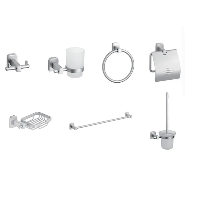 AL  BATHROOM ACCESSORY TOWEL BAR  PAPER HOLDER AND HOCK