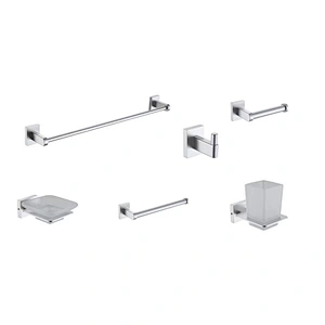 AL  BATHROOM ACCESSORY TOWEL BAR  PAPER HOLDER AND HOCK