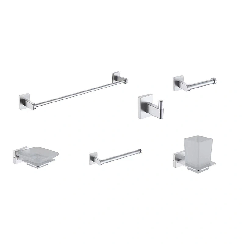 AL  BATHROOM ACCESSORY TOWEL BAR  PAPER HOLDER AND HOCK