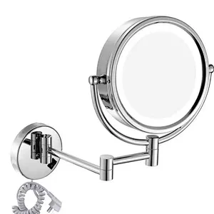 magnifying mirror with led light