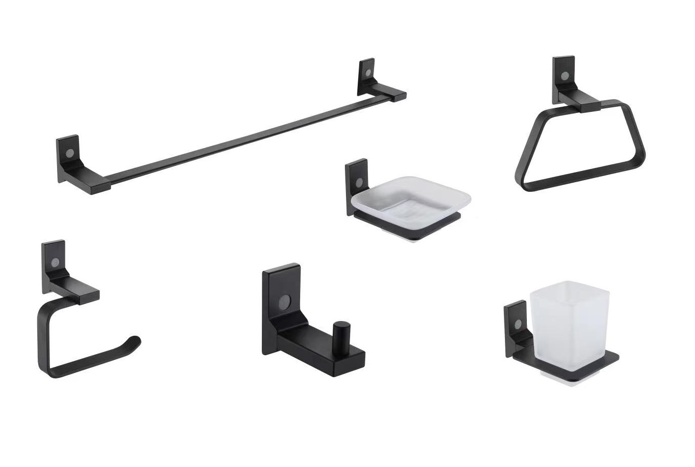 AL  BATHROOM ACCESSORY TOWEL BAR  PAPER HOLDER AND HOCK