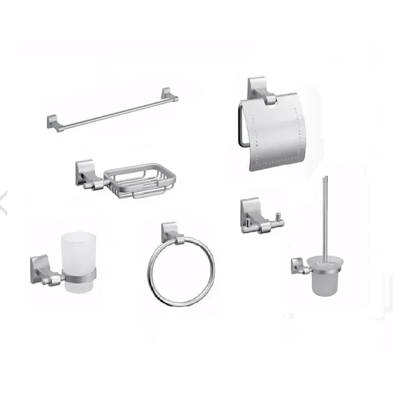 AL  BATHROOM ACCESSORY TOWEL BAR  PAPER HOLDER AND HOCK