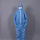 Blue SMS Coverall with Hood and Shoe Cover