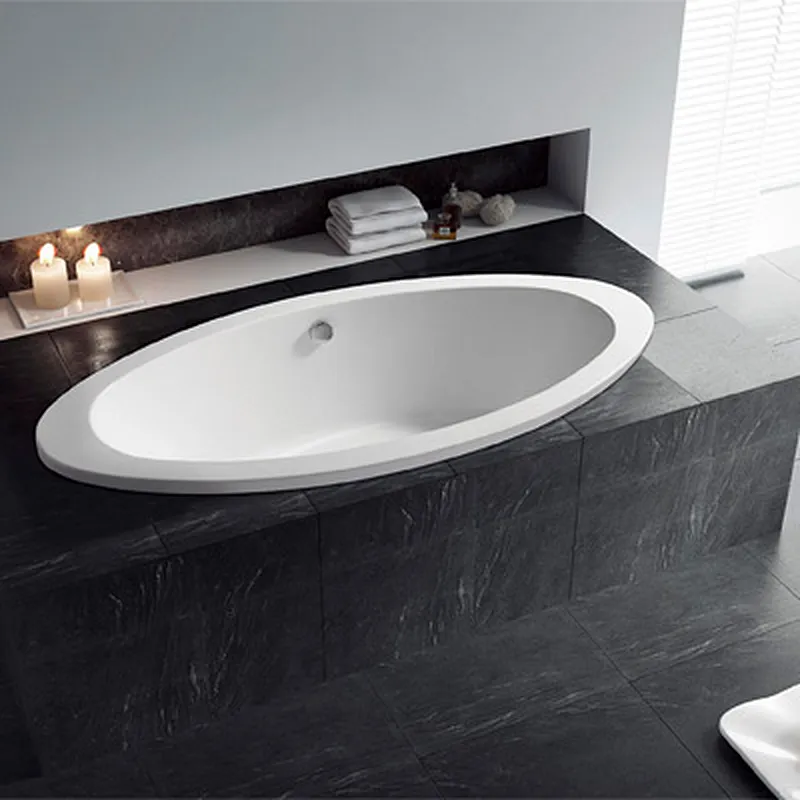 Acrylic Deep Drop-in Bathtub