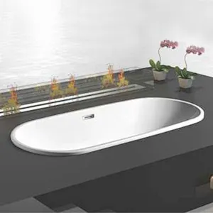 Acrylic Deep Drop-in Bathtub
