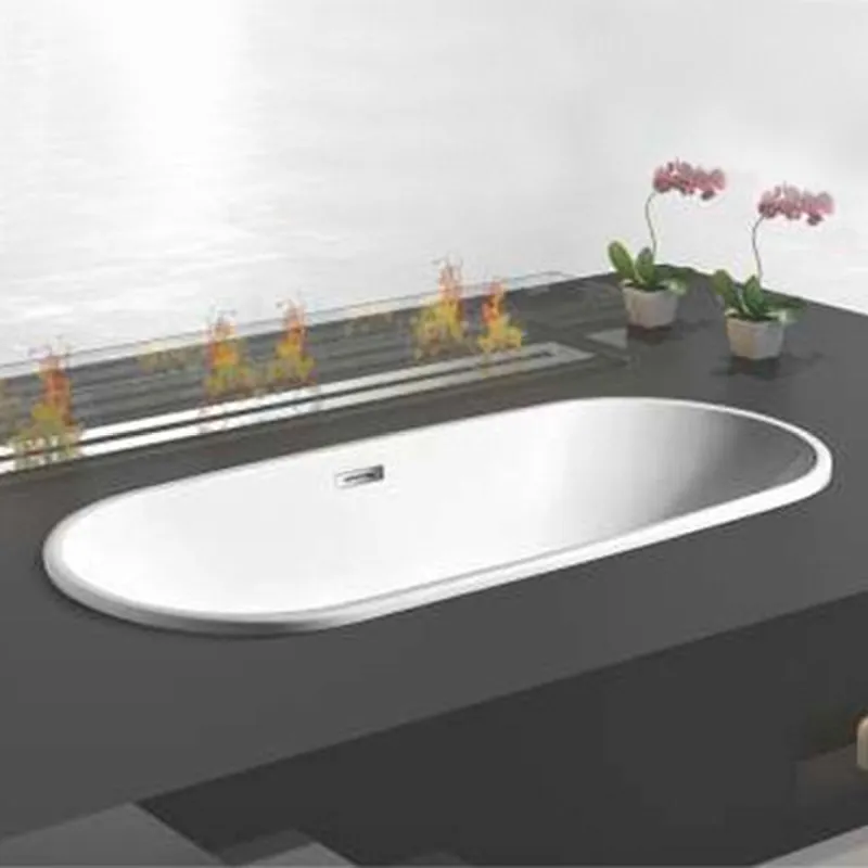 Acrylic Deep Drop-in Bathtub